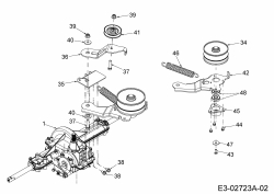 Ersatzteile Silverline Rasentraktoren Silvertrac 20/107 T Typ: 13A7763G677  (2006) Getriebe 618-04034, Variator