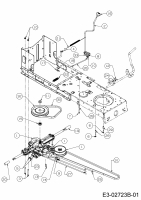 Ersatzteile Sarp Rasentraktoren SL 135 BS Typ: 13AH768F698  (2007) Fahrantrieb, Variator