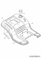 Ersatzteile MTD Rasentraktor 13.5/38 Typ: 13A1765F308  (2014) Sitzwanne 