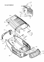 Ersatzteile Mac Allister Rasentraktoren Mac 220/105 H Typ: 13AU718N668  (2011) Motorhaube 8-Style