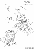 Ersatzteile Yard-Man Rasentraktoren TF 7135 Typ: 13AH774F643 (2007) Armaturenbrett, Chokezug, Gaszug, Zündschloss bis 31.10.2006