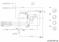 Ersatzteile MTD Rasentraktor Smart RF 125 Typ: 13CH765F600  (2014) Schaltplan 