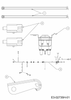 Ersatzteile MTD Rasentraktor Smart RF 125 Typ: 13CH765F600  (2014) Elektroteile 