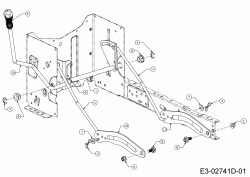 Ersatzteile MTD Rasentraktor Optima LG 200 H Typ: 13HT79KG678  (2019) Mähwerksaushebung 