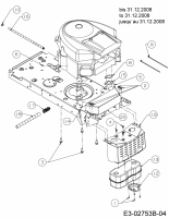 Ersatzteile Black Edition Rasentraktoren 180-107 Typ: 13AT777G615  (2009) Hitzeschutz bis 31.12.2008