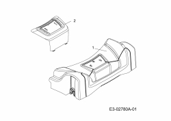 Ersatzteile Verts Loisirs Motormäher mit Antrieb VL 53 DPKHW Typ: 12AKPN7D617  (2014) Abdeckung Vorderachse