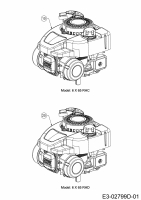 Ersatzteile WOLF-Garten Benzin Rasenmäher mit Antrieb OMEGA2 46 W ES SP Typ: 12BCYAS7650 (2019) Motor MTD 