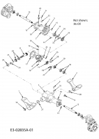 Cub Cadet Ersatzteile Kompakttraktoren HDS 6284 54AD74HD603  (2007) Achstrichter vorne, Achsträger vorne, Differential, Differentialwellen