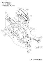 Cub Cadet Ersatzteile Gartentraktoren CC 1224 KHP 14HQ94AP603  (2015) Sitzwanne ab 01.06.2015