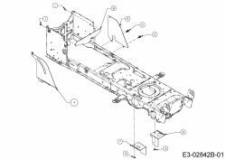 Ersatzteile Massey Ferguson Rasentraktoren MF 50-24 SD Typ: 13HQ93GP695  (2015) Abdeckungen Rahmen