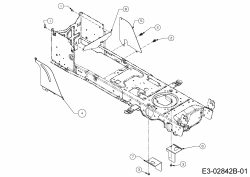 Cub Cadet Ersatzteile Rasentraktoren CC 1022 KHT 13HP93AT603  (2015) Abdeckungen Rahmen
