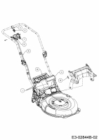 Ersatzteile MTD Benzin Rasenmäher mit Antrieb 46 SPOSE Typ: 12AETCS7678  (2017) Batterie, Kabelbaum 