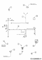 Ersatzteile Gartenland Rasentraktoren GL 15.5/92 H Typ: 13HM99GE640  (2016) Elektroteile