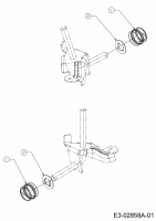 Cub Cadet Ersatzteile Rasentraktoren LGTX 1050 13AS92AP056  (2014) Radkappen