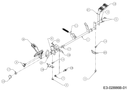 Cub Cadet Ersatzteile Gartentraktoren CC 1224 KHP 14HQ94AP603  (2016) Pedale