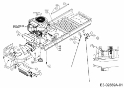 Ersatzteile Massey Ferguson Zero Turn MF 50-22 ZT Typ: 17BICACP695  (2015) Choke- und Gaszug, Motorzubehör