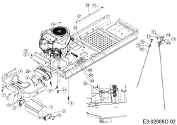 Cub Cadet Ersatzteile Zero Turn XZ2 127 17BICBYQ603  (2020) Choke- und Gaszug, Motorzubehör