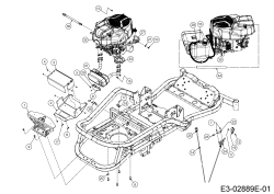 Cub Cadet Ersatzteile Zero Turn XZ5 L107 17AAEACS603 (2020) Choke- und Gaszug, Motorzubehör