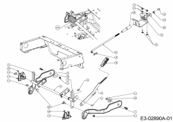 Cub Cadet Ersatzteile Zero Turn RZT L 54 17AICACK603  (2013) Mähwerksaushebung