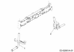 Ersatzteile Yard-Man Rasentraktoren AF 6150 Typ: 13AV604F643  (2007) Achsschenkel