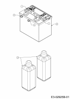 Ersatzteile MTD Rasentraktor Smart RC 125 Typ: 13AH765C600  (2014) Batterie 