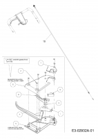 Ersatzteile Massey Ferguson Motormäher mit Antrieb MF 21 SE Typ: 12A-997D695  (2007) Geschwindigkeitsregelung