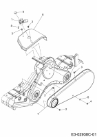 Ersatzteile MTD Motorhacke T/450 Typ: 21AB454B678  (2015) Keilriemenschutz 