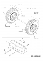 Ersatzteile MTD Motorhacke T/450 Typ: 21AB454B678  (2010) Räder 