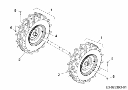 Ersatzteile MTD Motorhacke T/450 Typ: 21AB454B678  (2017) Räder 