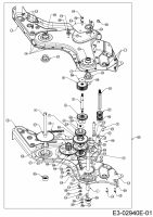 Ersatzteile MTD Motorhacke T/450 Typ: 21AB454B678  (2017) Getriebe 