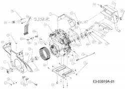 Ersatzteile Massey Ferguson Gartentraktoren MF 21-25 GC Typ: 14B-692-695  (2008) Motor, Motorzubehör