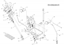 Ersatzteile Massey Ferguson Gartentraktoren MF 21-25 GC Typ: 14B-692-695  (2008) Pedale