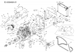 Ersatzteile Massey Ferguson Kompakttraktoren MF 22-28 GC Typ: 54AD64J-695 (2007) Motorzubehör