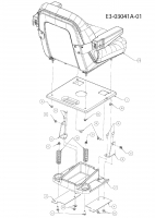 Ersatzteile Massey Ferguson Gartentraktoren MF 21-22 GC Typ: 14A-2E7-695  (2008) Sitz