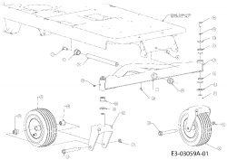 Ersatzteile Massey Ferguson Zero Turn MF 50-22 ZT Typ: 17AI2ACP695  (2007) Vorderachse