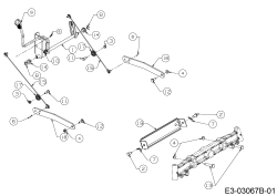 Cub Cadet Ersatzteile Gartentraktoren GT 1223 14AP13CP603  (2005) Mähwerksaushebung