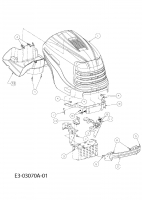 Ersatzteile Massey Ferguson Rasentraktoren MF 36-15 RD Typ: 13BV51CE695  (2008) Motorhaube C-Style