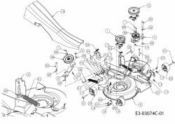 Ersatzteile Gutbrod Rasentraktoren GLX 92 RH Typ: 13AV51GE690  (2009) Mähwerk E (36/92cm)