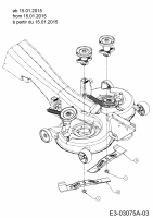Ersatzteile Gartenland Rasentraktoren GL 15.5/92 H Typ: 13HM99GE640  (2015) Messer ab 15.01.2015