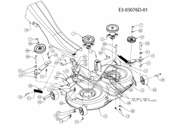 Ersatzteile Gutbrod Rasentraktoren GLX 105 RHL-SK Typ: 13AF51GN690  (2010) Mähwerk N (41/105cm)