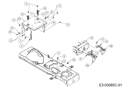 Cub Cadet Ersatzteile Rasentraktoren CC 1020 13AE11CG603  (2006) Rahmen