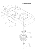 Cub Cadet Ersatzteile Rasentraktoren CC 1015 13AV11CF603  (2008) Elektromagnetkupplung, Motorkeilriemenscheibe