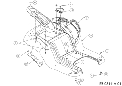 Cub Cadet Ersatzteile Rasentraktoren CC 1527 13A-241G603  (2003) Sitzwanne