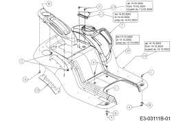 Cub Cadet Ersatzteile Rasentraktoren CC 1527 13AK11CG603  (2004) Sitzwanne