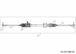 Ersatzteile Massey Ferguson Utility Vehicle MF 20 MD Typ: 37AP468D695  (2007) Spurstange