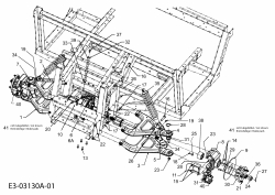 Ersatzteile Massey Ferguson Utility Vehicle MF 20 MD Typ: 37AP468D695  (2007) Bremse vorne, Differential vorne, Vorderachse