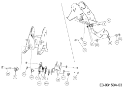 Cub Cadet Ersatzteile Zero Turn XZ2 127 17AICBYQ603  (2018) Lenksäulenverstellung