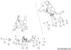 Cub Cadet Ersatzteile Zero Turn XZ2 127 17BICBYQ603  (2021) Lenksäulenverstellung