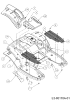 Cub Cadet Ersatzteile Zero Turn All Rounder 1050 17AH9BKP603  (2007) Sitzwanne