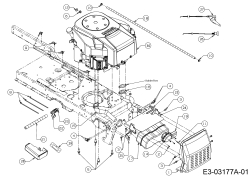 Cub Cadet Ersatzteile Zero Turn All Rounder 1050 17AH9BKP603  (2007) Motor, Motorzubehör